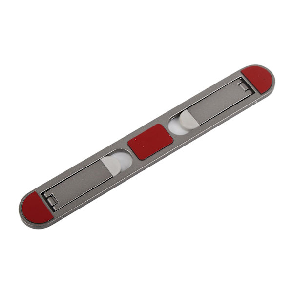 Bärbar hopfällbar grå aluminiumlegering justerbar laptopstativ för skrivbord med värmeavledning