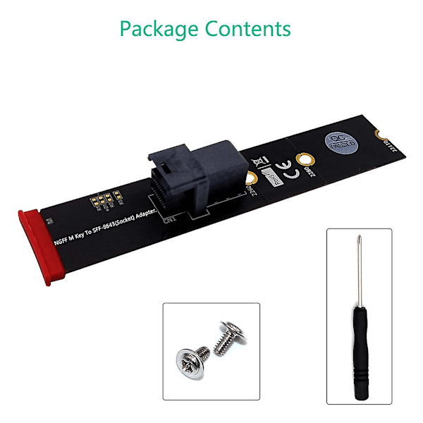 U2-liitäntä SFF-8639 (u.2) M.2 NVMe NGFF -avaimeen M-avaimeen M2-sovitin
