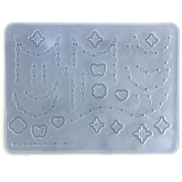 Epoxy Resin Støbeform Vedhæng Smykker Nøglering Dekoration Diy Håndværk Fremstilling