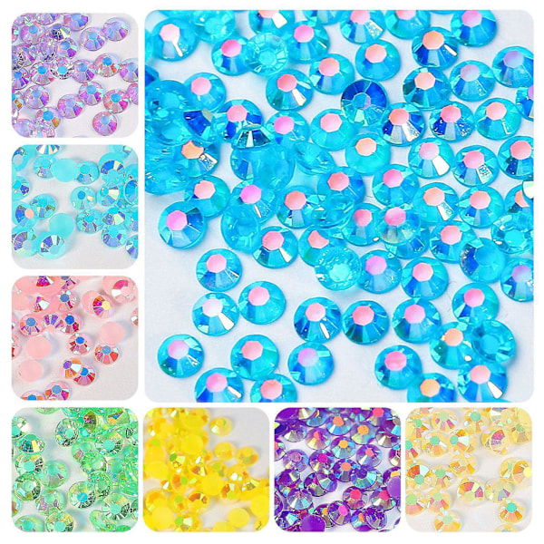 Krystal Neglekunst Rhinestones Flatback Glitter Diamant 3d Neglespidser Dekorationer Ordinary