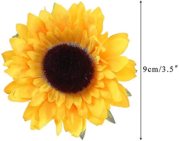Auringonkukan Pää 24kpl Tekokukat Auringonkukan Pää Teko Gerber Daisy Pää