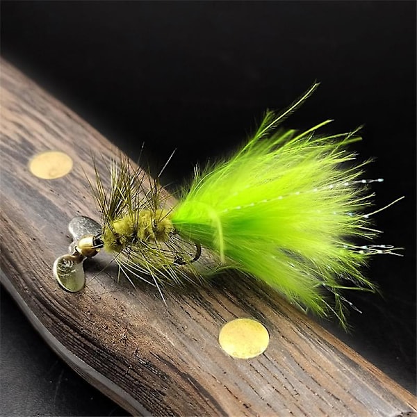 Fishing Lures Blf546 Propeller Fly Hook Luya Fly Fishing Artificial Bait Fly Hook