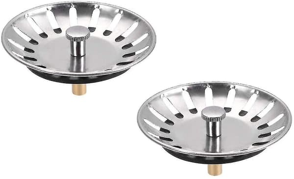 2 st diskhossil i rostfritt stål för hemmet i Storbritannien, diameter: 79 mm