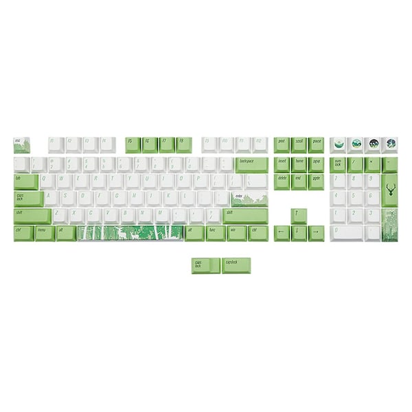 110 kpl Oem-profiilin mukautetut PBT-näppäinhatut Dye-Sublimation Cherry Mx -kytkimille