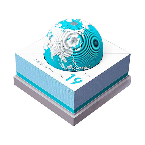 Papirmodel 2022 3D Jordklode Papirskulptur Kalender 3D Jordklode Model Bordkalender Skilt Gave Papirskulptur