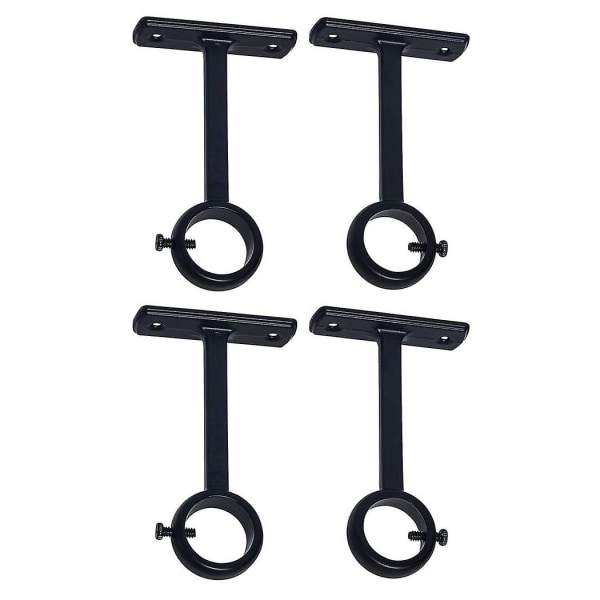 Ceiling Mounted Curtain Rod Brackets, Heavy Duty Ceiling Bracket For 1 Inch Curtain Rod Holder(set