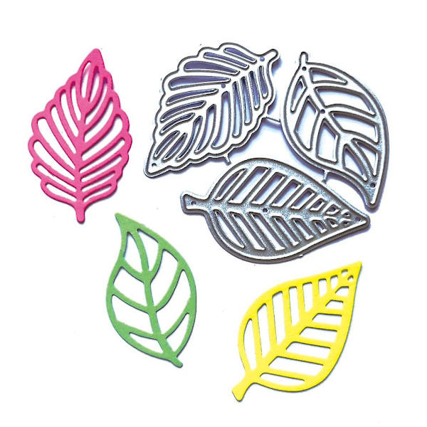 1 set trebladiga metallskärmaskiner DIY-stämplar prägling scrapbooking