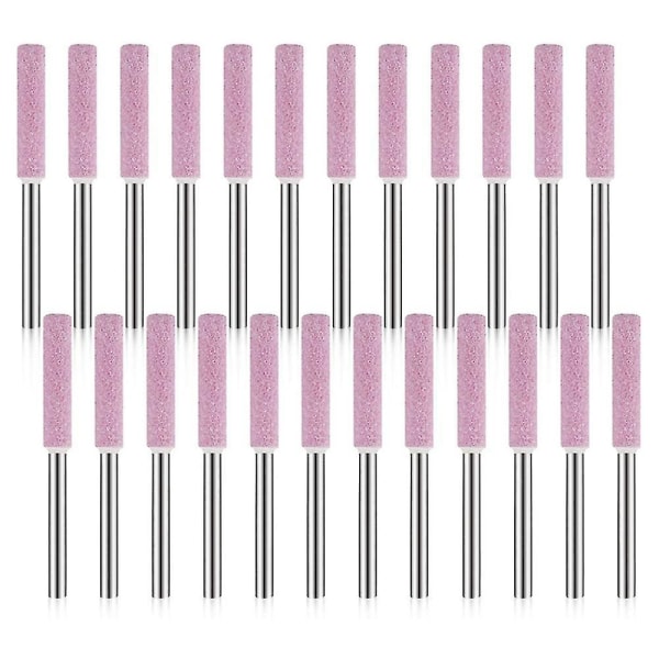 24-pakning Kjedesagskjerper Slipestener Poleringssliperverktøy for Kjedesagskjerper 3x4,8mm