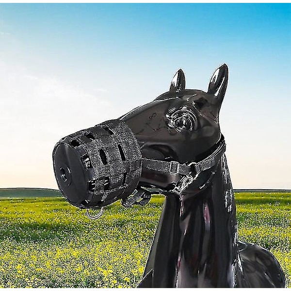Gratis forsendelse Easy Breathe Horse Grazing Muzzle, fodringsbremse. Størrelsen er justerbar (te1005)