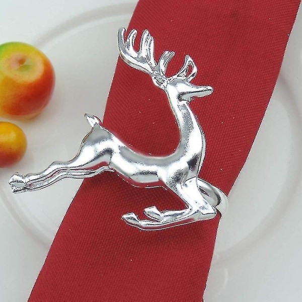 8 st julservettringar ren servetthållare servett spännen för Xmas_h