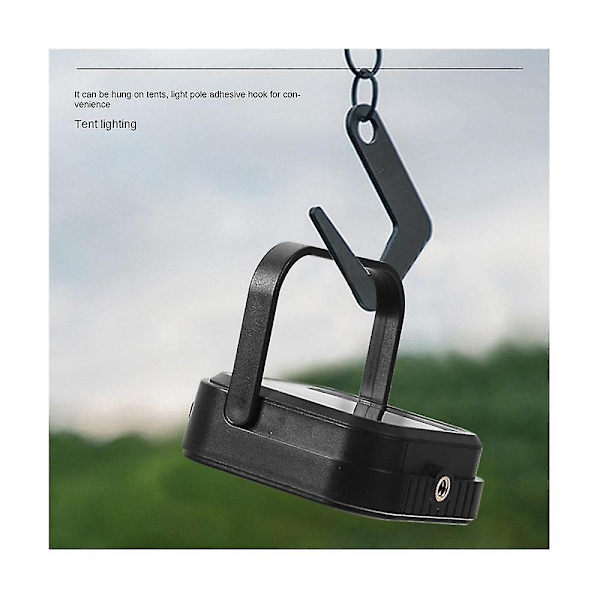 Bärbar uppladdningsbar LED-campinglykta, tältlampa för vandring, camping, hem, strömavbrott, nöd