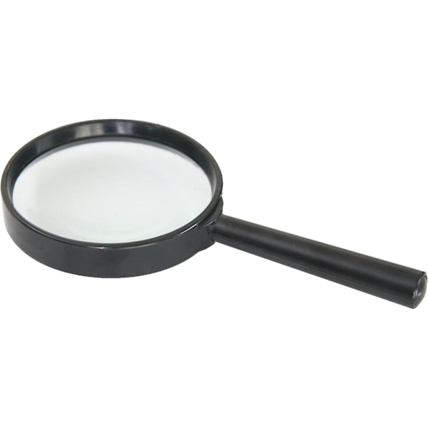 Förstoringsglas 5x förstoring Handhållen förstoringsglas 7,5 cm Svart förstoringsglas Läshjälp