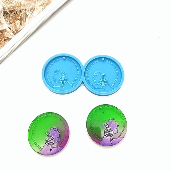 Resin Smykkeforme Silikoneforme Til Epoxy Resin Diy Øreringe Fremstilling Tilbehør