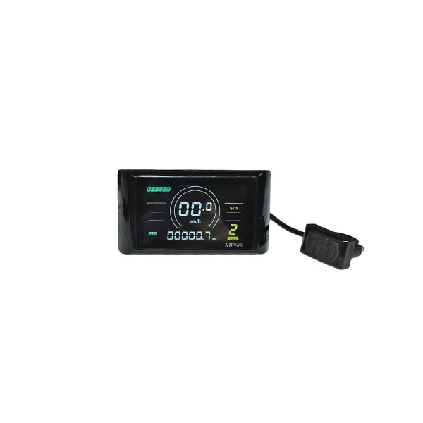 Sw900 Farveskærm Lcd Display Kontrol 24/36/48/60/72v Speedometer Kablet Vandtæt Stik Cykel Ac