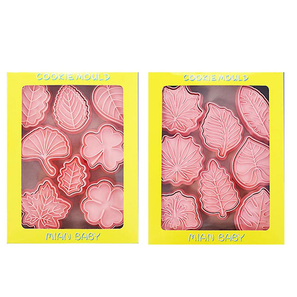 16 st/set Plastkakform Kakstämpel Diy Fondant Tårtform Kök