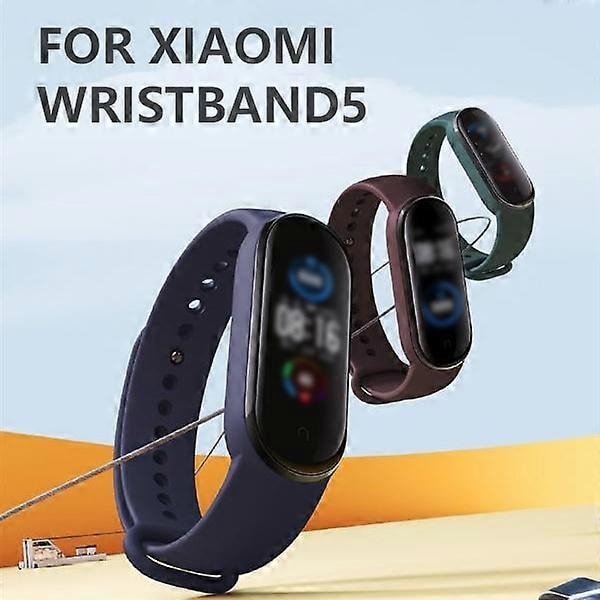 1x Silikon Smart Armbånd Til Xiaomi Mi Band 5 Sport Rem Urrem Til a09
