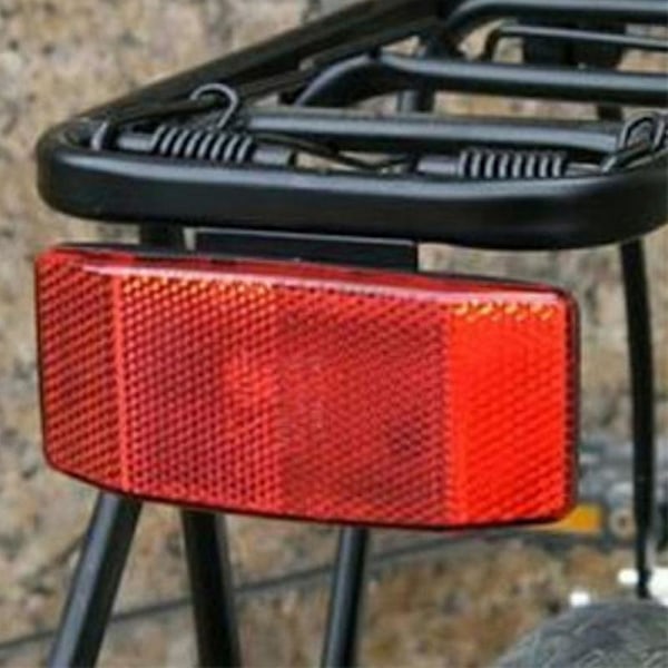 Bike Cycling Bicycle Rear Reflector Tail Light For Luggage Rack No Battery Aluminum