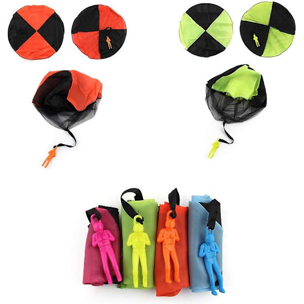 Jwtoyz-leluvarjo, lastenvarjo, leluvarjohyppääjät, ulkoilmalelut lapsille (4 kpl)