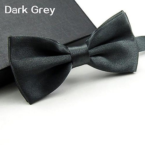Klassisk enfärgad slipsnål för män, bröllopsfest, justerbar dark grey