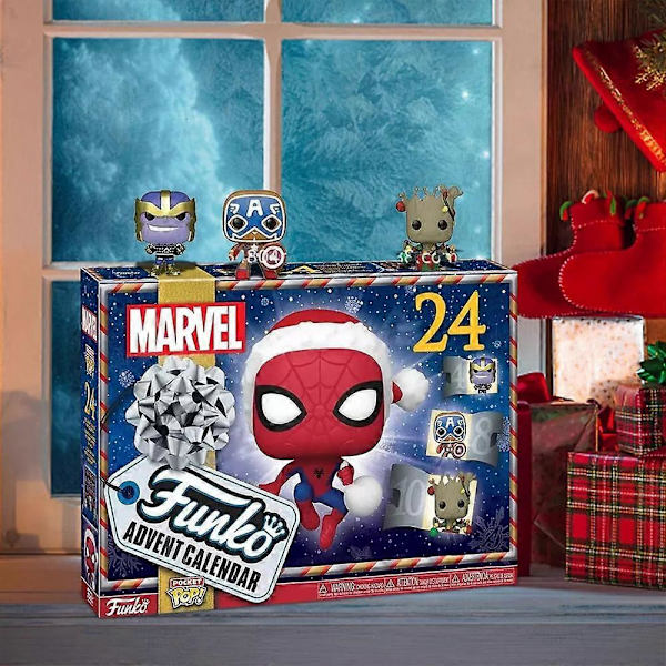 2024 Spider-Man/Star Wars Actionfigurer Modellleker Julekalender Julaften 24 Dagers Nedtelling Blindboks Overraskelsesgave b