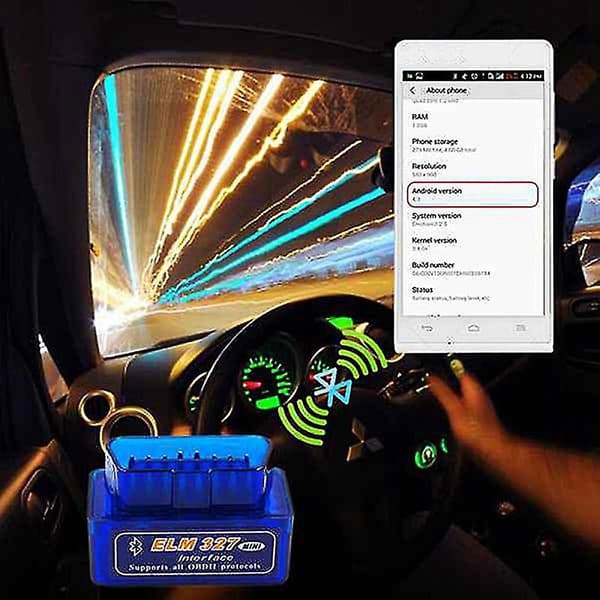 Ny Obd V1.5 Mini Obd2 Bluetooth Autoscanner Obdii 2 Bil 327 Tester Diagnostisk Værktøj Til Android Wi