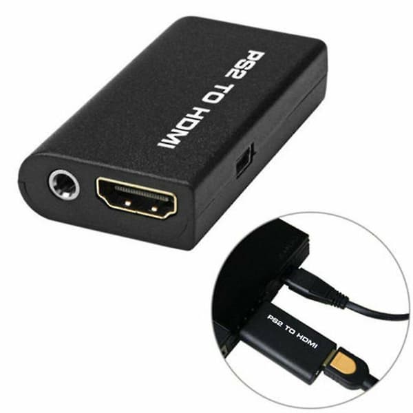 PS2 til Audio Video Konverter Adapter AV Kabel for 2