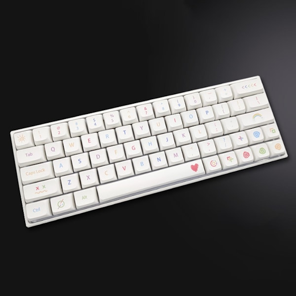Pbt Xda Keycaps för Gk61/64/68/87/96/980/104/108 Mx Switch Mekaniska Tangentbord