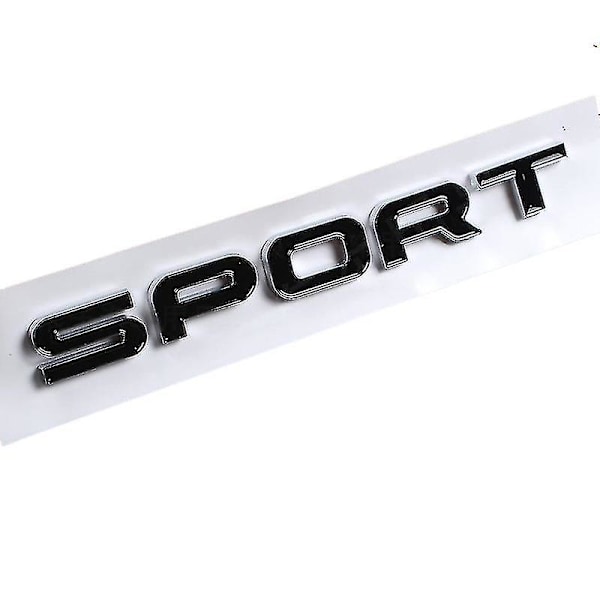 3D ABS Logo Range Rover Bokstaver Emblem Klistremerke Bil Front Pansermerke For Range Rover Sport Evoque L322 L320 L406 P38 Tilbehør sport black silver
