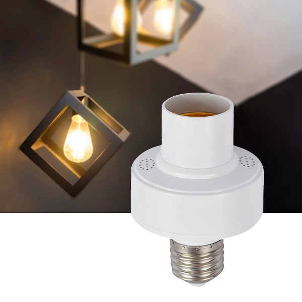 Älykäs lamppupidike 2,4g Wi-Fi Langaton puheohjaus Matkapuhelimen kaukosäädin Kotijako E27 Lamp Controller Mini Wide Yhteensopiva Smart Lamp Adapte
