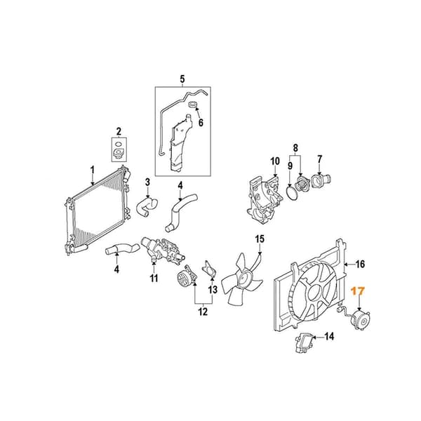 Til Mr20de Motor 2.0l L4 Radiator Køleventilator Motor 21487-jd20a