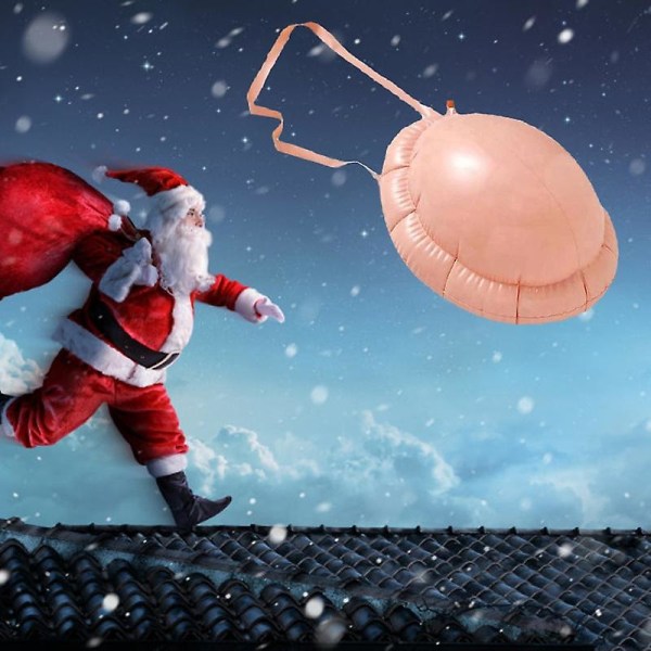 Joulupukki puhallettava Fake Belly Cosplay Näkymätön Fake Belly Raskaus Vatsa kypäräselkä