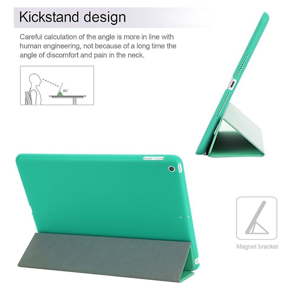 Mintgrön iPad 3:e generation Stand Smart Case Cover för Apple
