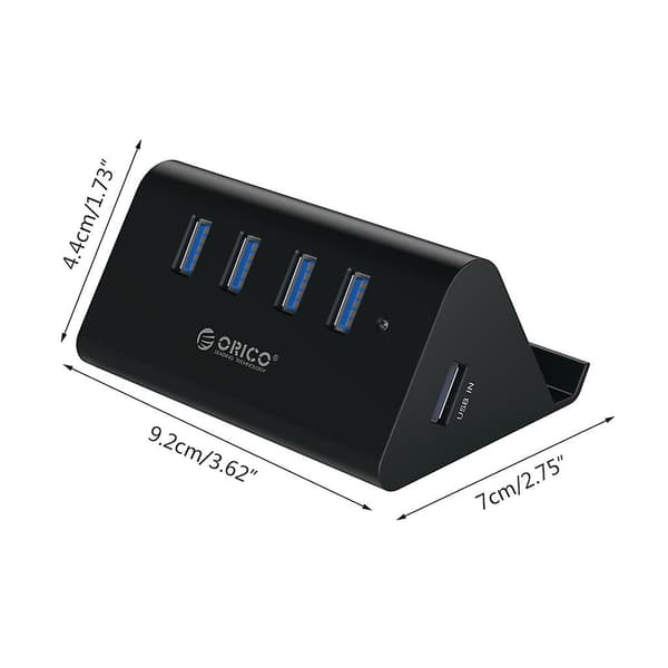 Multi USB 3.0 4-port Splitter High Speed 5gbps USB Hub Adapter til pc bærbar