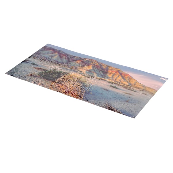 3D PVC Selvklæbende Akvariebaggrund Dekoration - Bjergørkenmønster - 91x50cm / 35.8x19.7in
