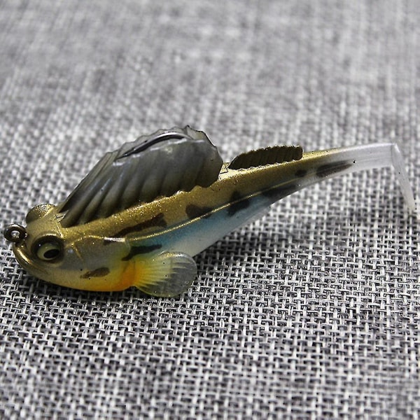 10x Myke fiske Soft Bait Lead Jig Dark Sleeper Swimbaits