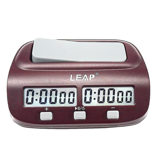 Leap Schackklocka, Digital Schacktimer & Speltimer, 3-i-1 Bärbar Professionell Klocka
