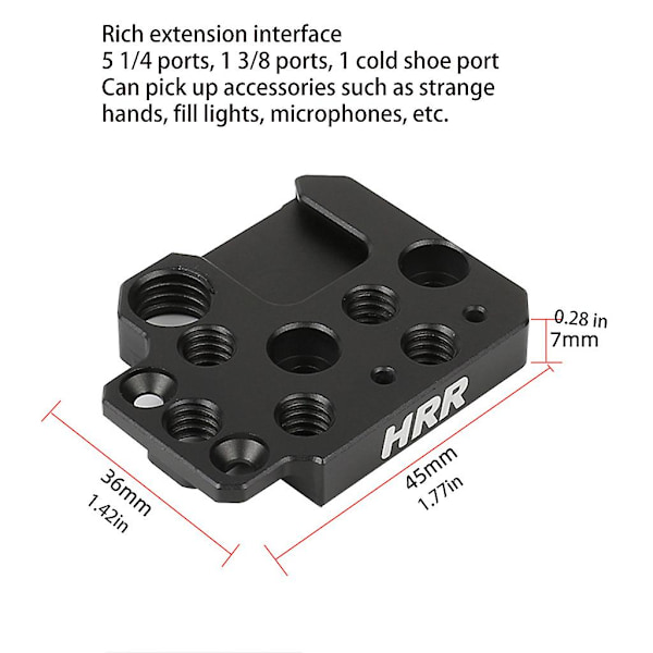 Monitorfäste med kallskofäste, Gimbal-tillbehör monteringsplatta för Ronin S/sc/rs2/rsc2