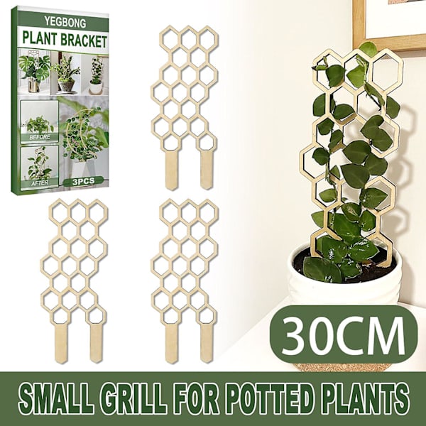 Trädgårdsväxt spaljé klätterpergola balkongdekoration stöd blomsterarrangemang hem träkruka