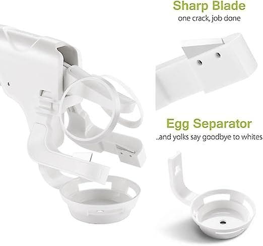 Eggs Splinter-Free Egg Cracker, Gave til kjøkkenet, Eggeplomme, Protein Hvit Separator, Kjøkken