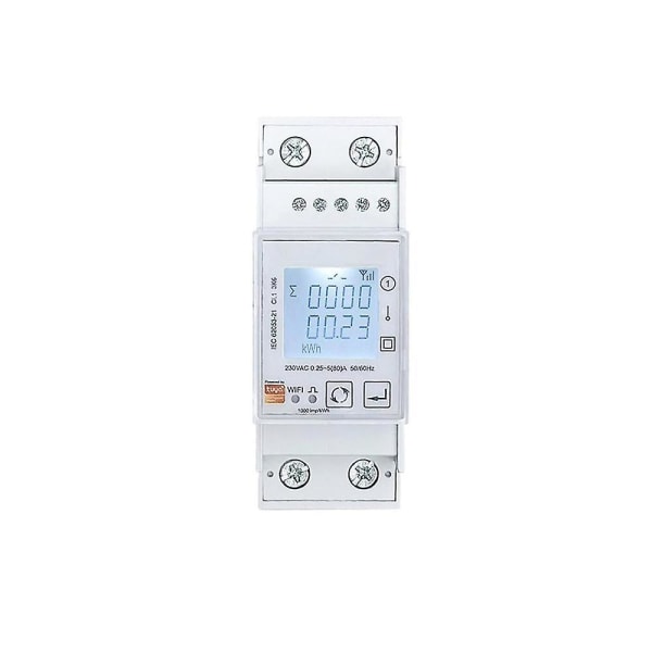 Tuya Smart Zigbee Energiamittari Kaksisuuntainen yksivaiheinen 80a Din Rail Power Monitor Wattmeter Volt