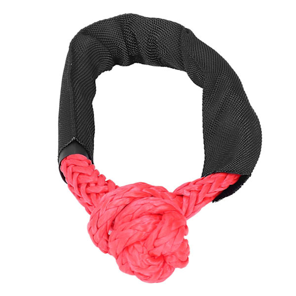 Off Road Recovery Rope - Syntetisk blød strop med 33069lbs brudstyrke til ATV SUV Truck (Rød)