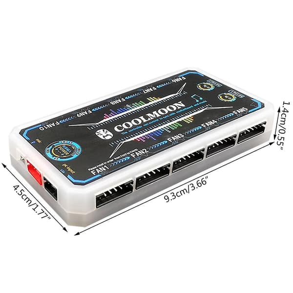 Coolmoon Rgb Fläkt Intelligent Musik Controller Moderkort Synkronisering 12v10a