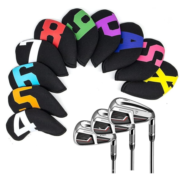 Golf Iron Covers,golf Iron Head Covers Med nummer Neopren Golf Iron Covers Set,golf Club Head Cov
