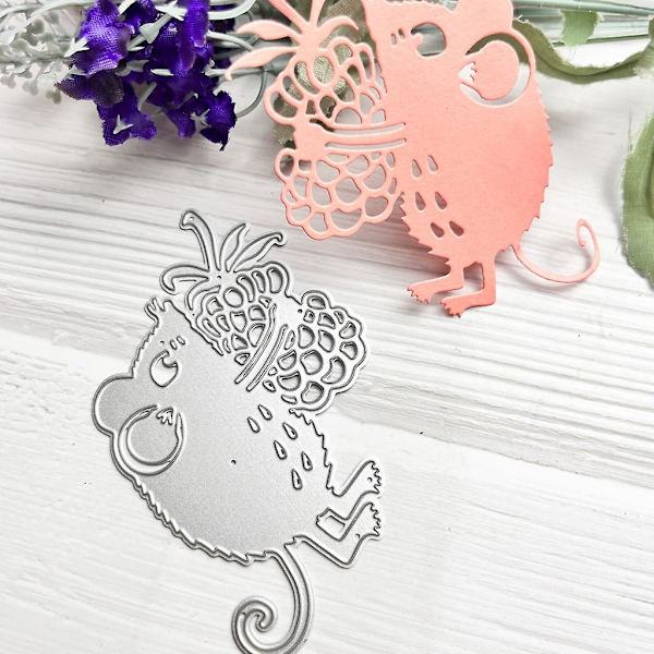 Mus Metal Skæredør Stanse DIY Scrapbooking Dekoration Embossing Papirkort Skabelon