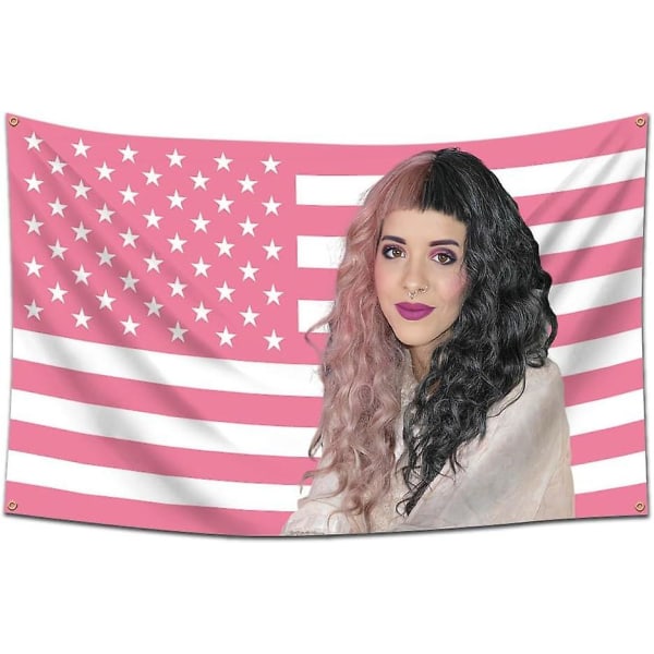 Melanie Flag, Melanie Flag American Usa Banner Melanie Tapestry Martinez Banner Laulaja Musiikki Seinäbanneri 3x5ft Melanie Flag