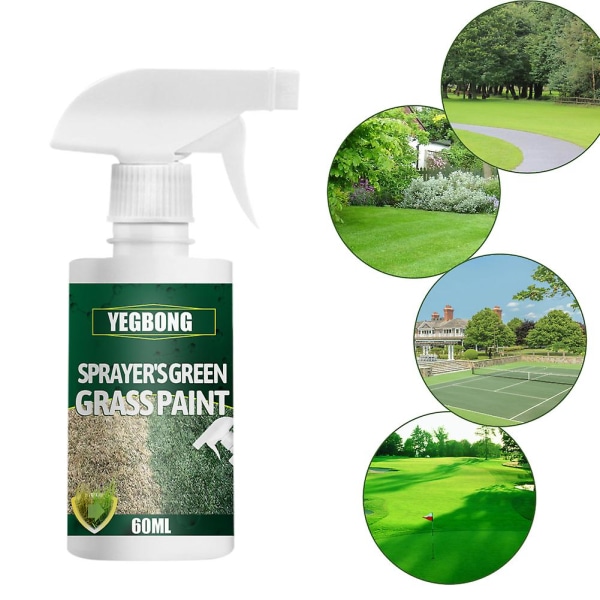 Grønn gressmalingspray Langvarig torvmaling Forbedre flekkete sovende gulnende gress for gress