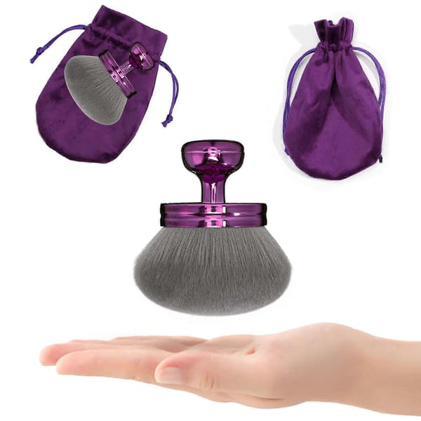 Extra stor 7,4 cm kroppssminkborste för brun-utan-sol, brun-utan-sol ryggapplikator