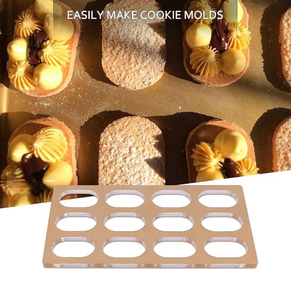 Kakeform Akryl Cookie Form Macaron Dessert Bakeri Diy Bakeverktøy