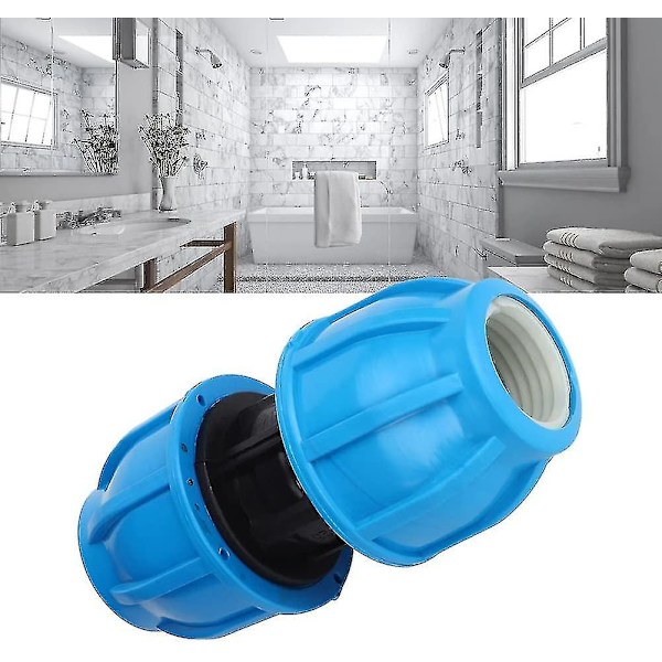 4 stk PE Plast 25mm til 25mm Lige Vandrørsforbindelse PPR PE PVC Rør
