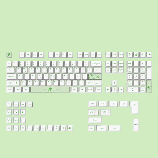 Cherry 108 tangenter för spelmekaniskt tangentbord tjockt Pbt Dye Sub Keycap